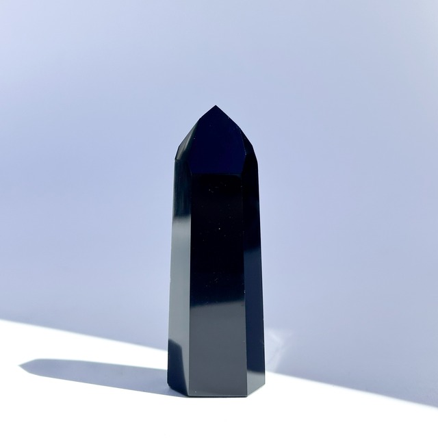 オブシディアン  タワー型22 ◇ Obsidian ◇天然石・鉱物・パワーストーン・インテリア