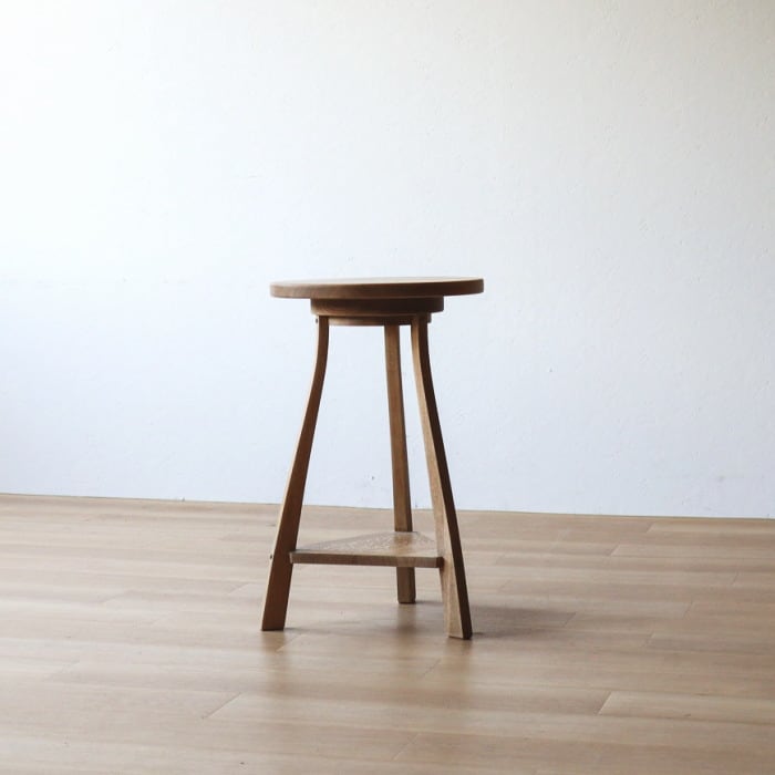 ヴィンテージ 花台 オーク無垢材 ナラ 無塗装 ヴィンテージ 花台 オーク無垢材 ナラ 無塗装 | RENOKA