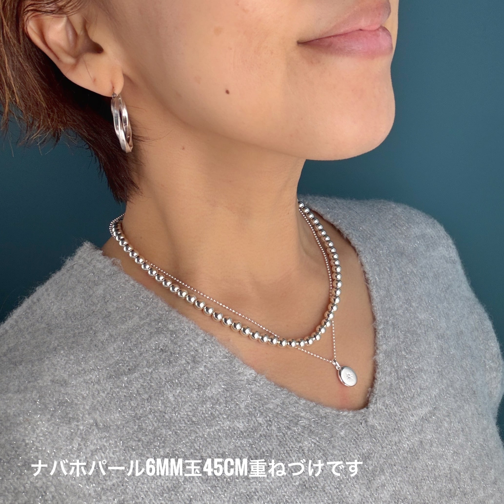 ジルコニア スター オーバル ロケット ペンダント （チェーン