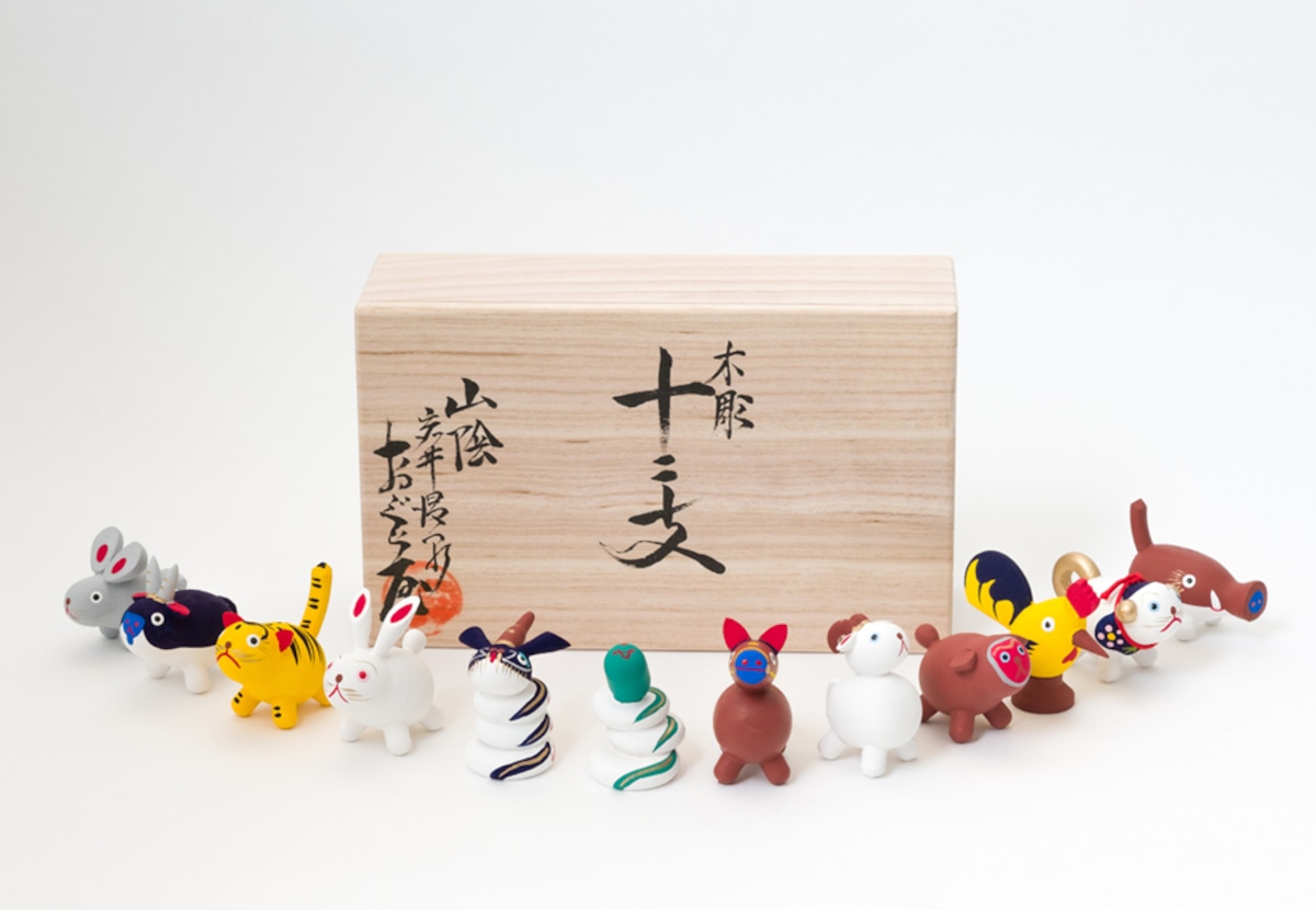 木彫十二支セット（桐箱入り） | 木彫十二支 おぐら屋