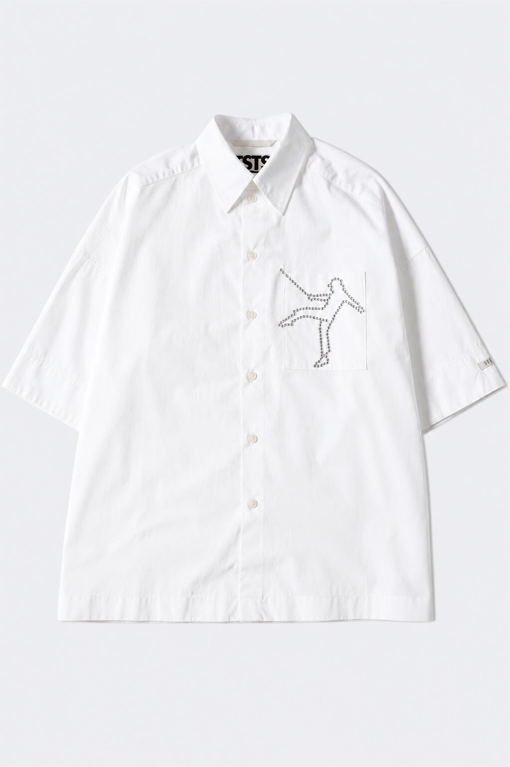 TSTS【GOTS ORGANIC COTTON BEAUTY HALF-SLEEVESHIRT -WHITE-】
