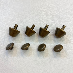 傘型底鋲　頭12mm 足6mm【アンティーク(4セット入り)】JSB-12