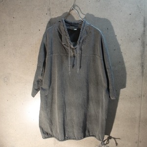 Cotton Draw Cord Pullover Shirt