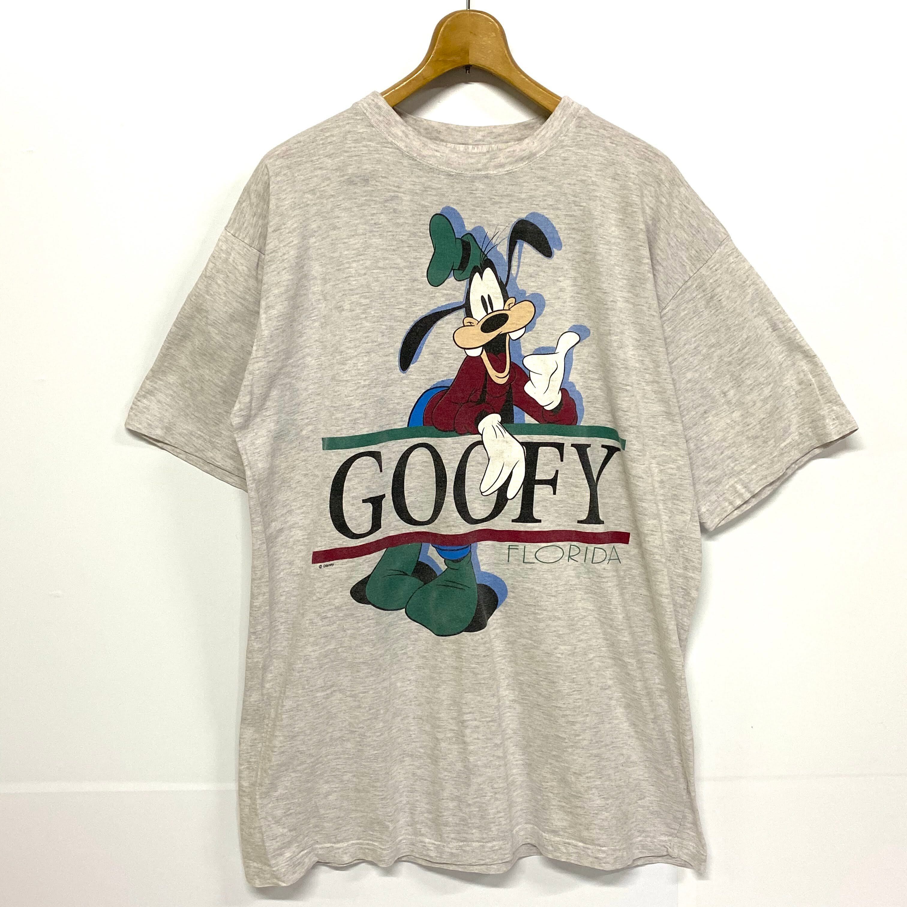 Disney 80's 青タグ GOOFY グーフィー両面プリントスウェット