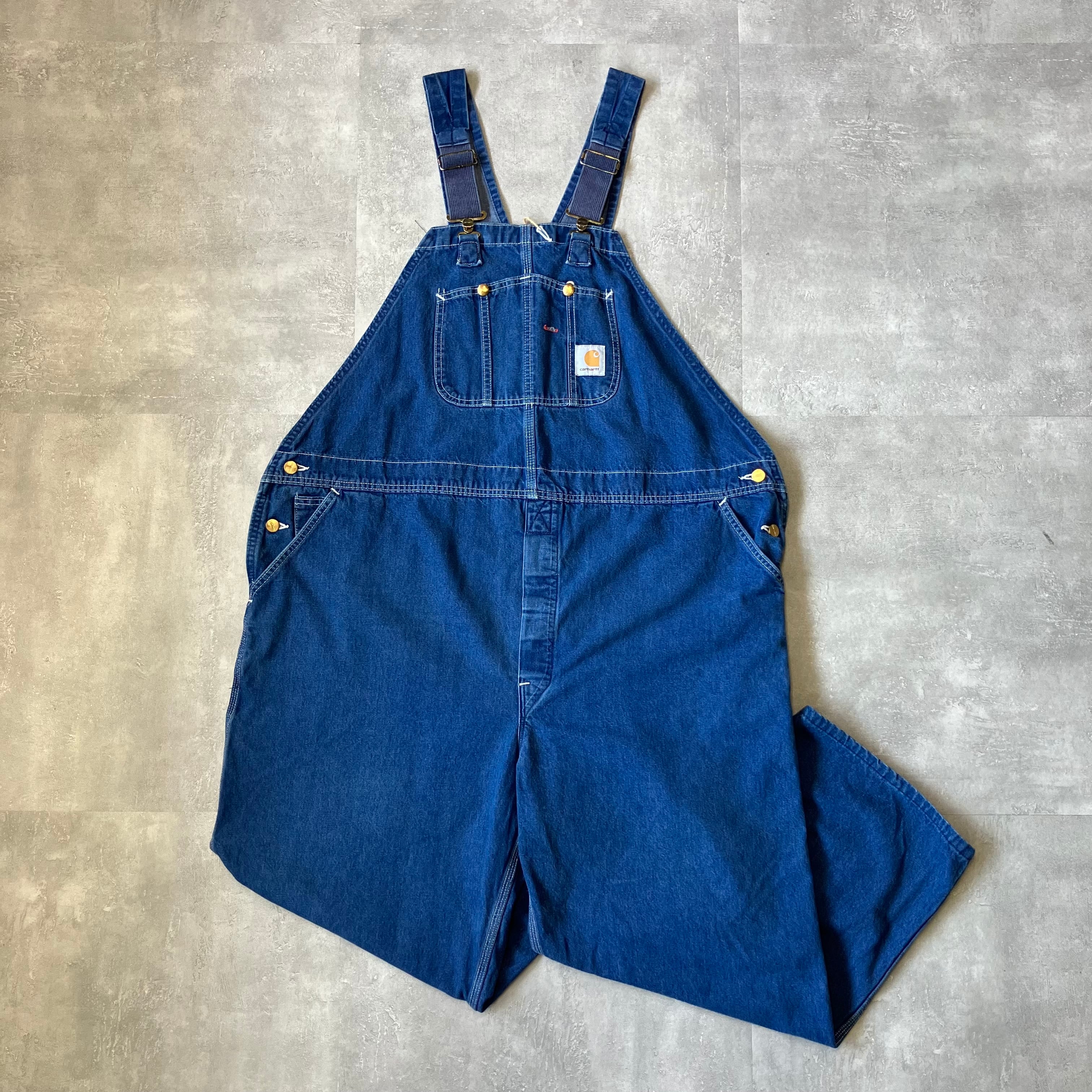 《実寸w50l27》Carhartt カーハート オーバーオール デニム No.3468