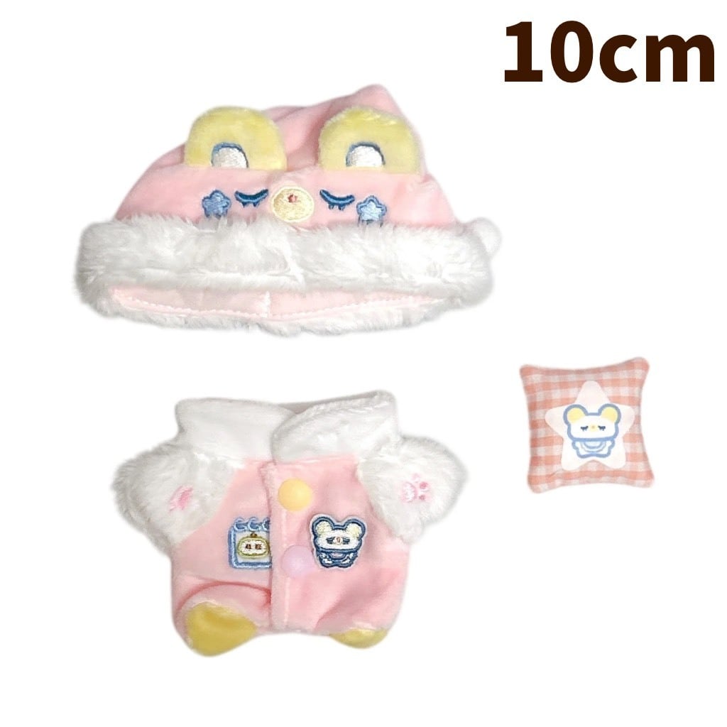 10cmぬい服】ピンク ブルー ゆめかわ ひつじ パジャマ 着ぐるみ 全身