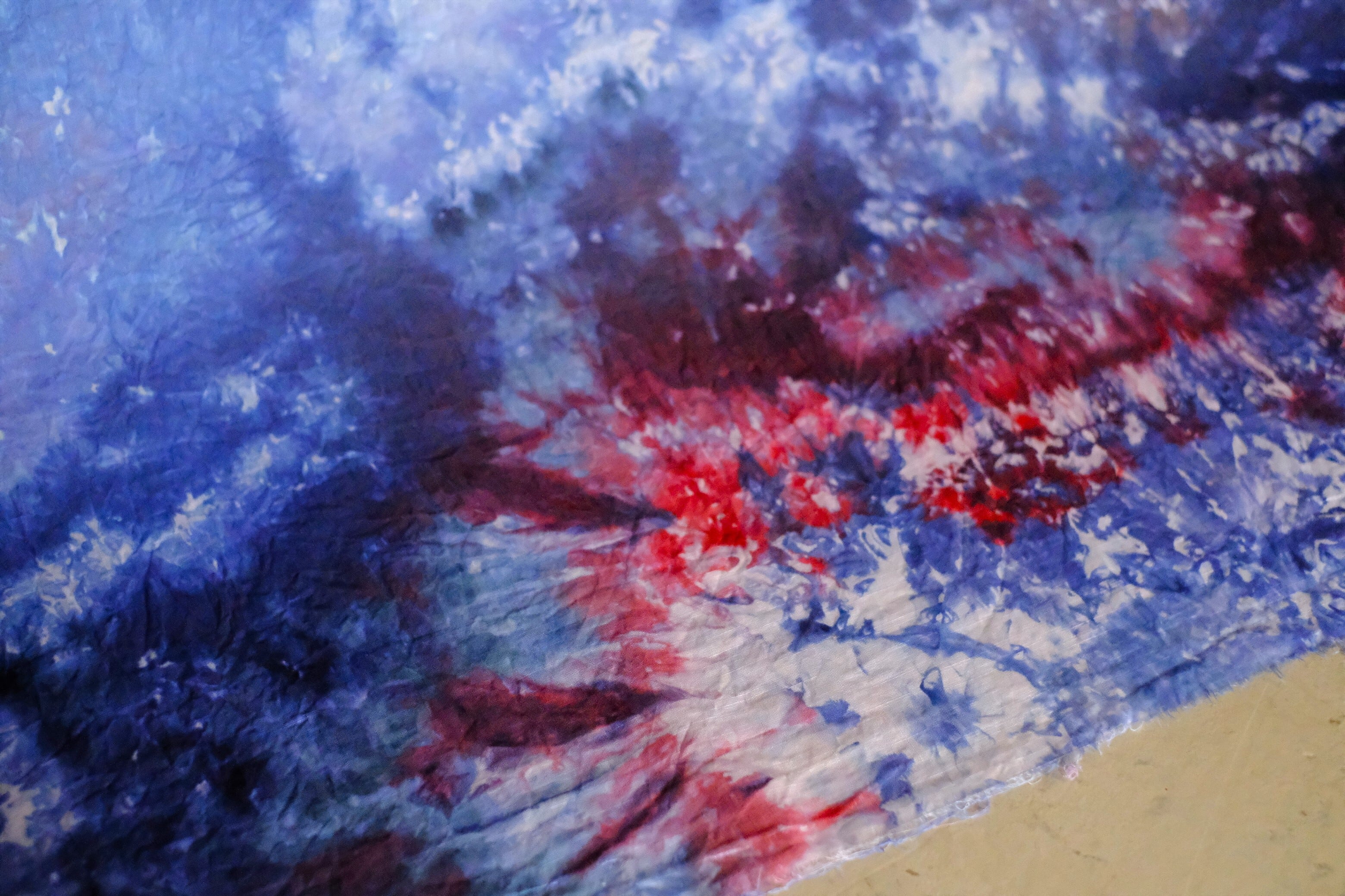 【original textile】綿麻ボイル／青系（染色）