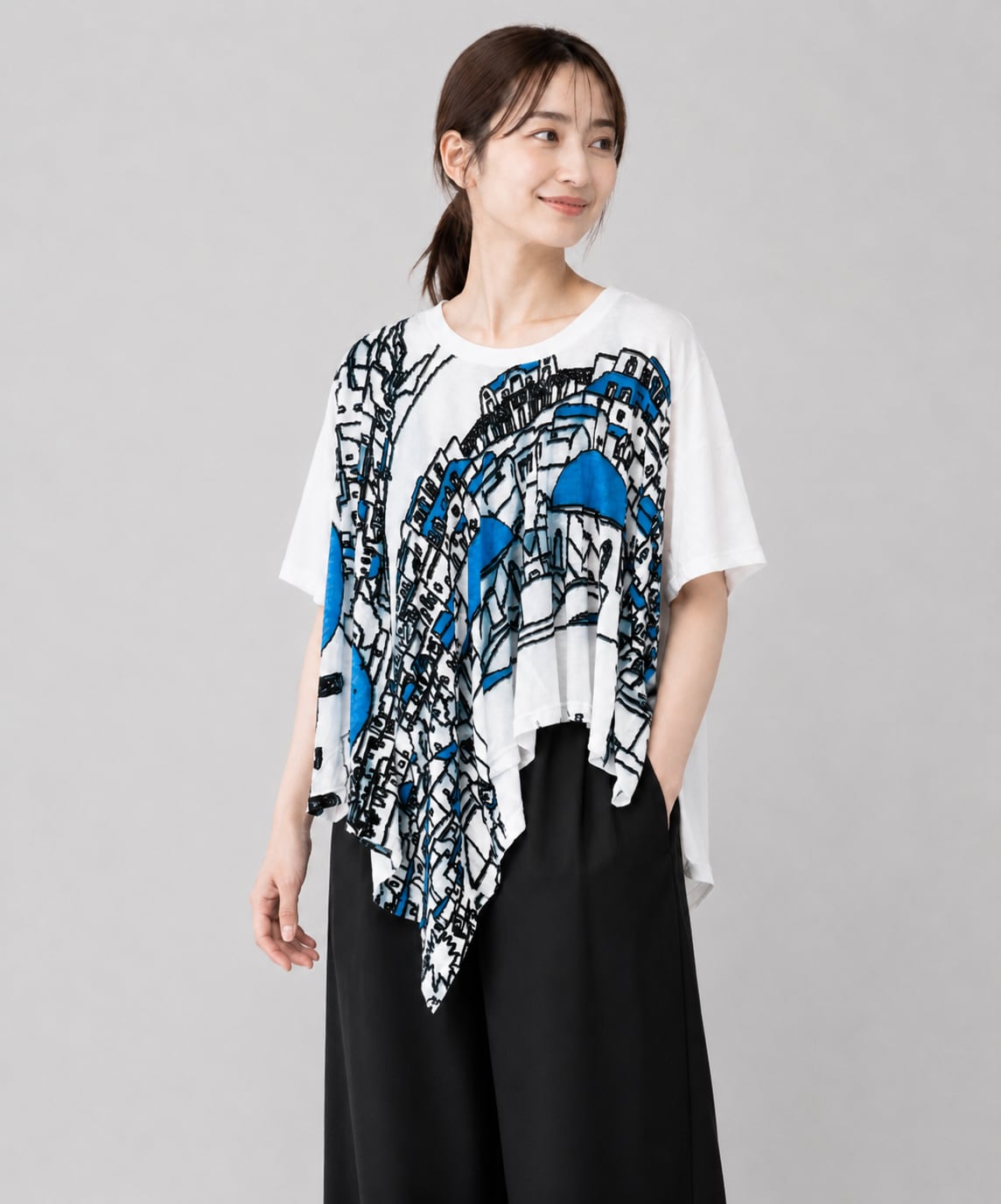gomme |スクエアヘムTシャツ(こなれ感アップ)