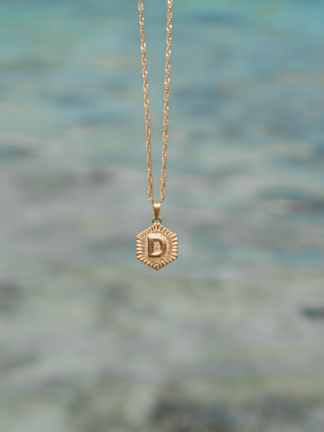 【men's】initial necklace