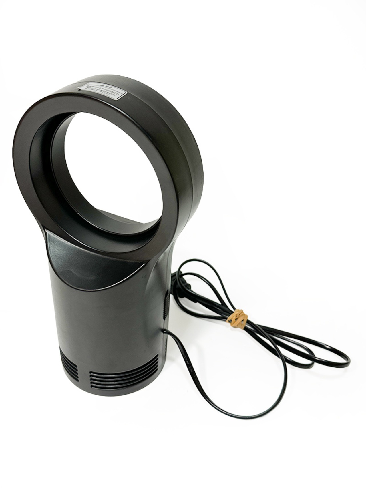 吉田産業 羽なしファンヒーター ブラック YD-1044 動作確認済 コンパクト デスク 簡単操作 AC電源式