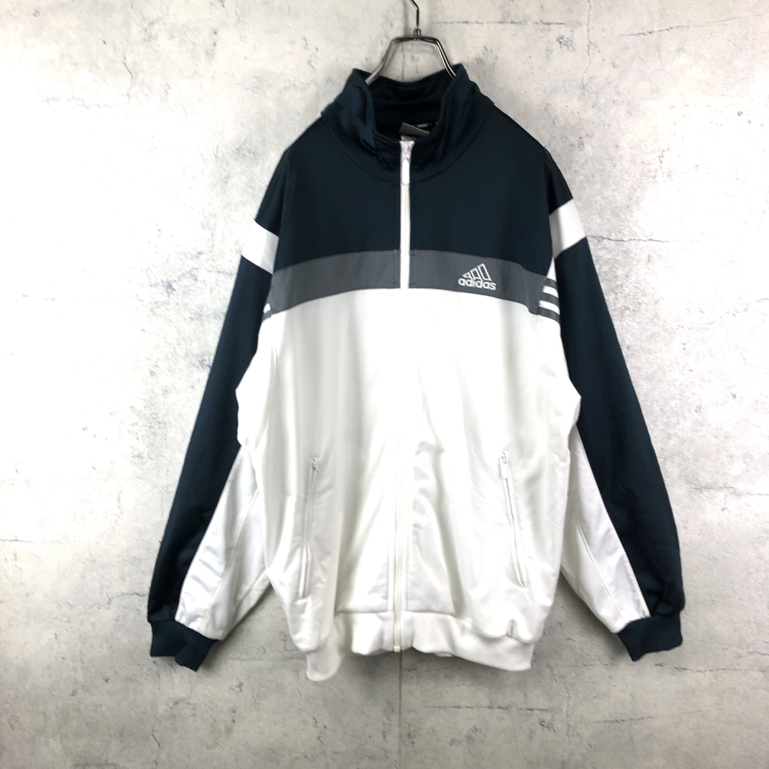 90s adidas トラックジャケット 黒タグ 万国旗タグ ヴィンテージ