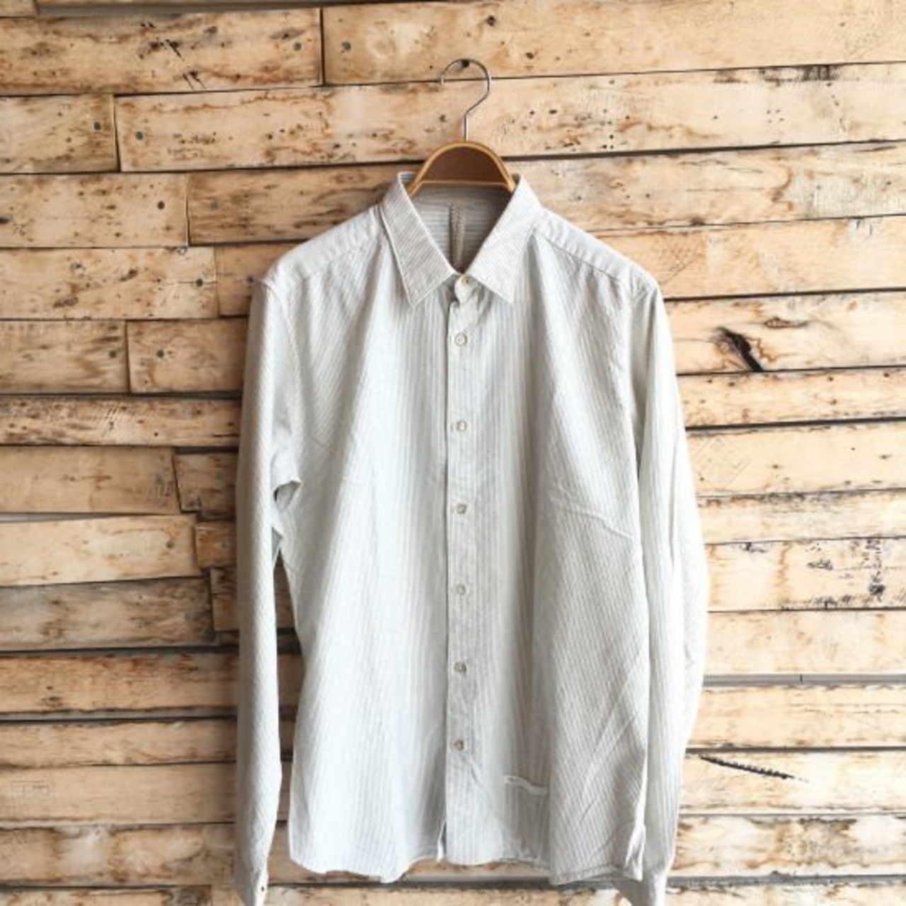 DNL Italy　スリムフィットシャツ　ストライプ 【SALE】