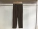 H UNIT STORE LABEL"TWEED WIDE TROUSERS BROWN"