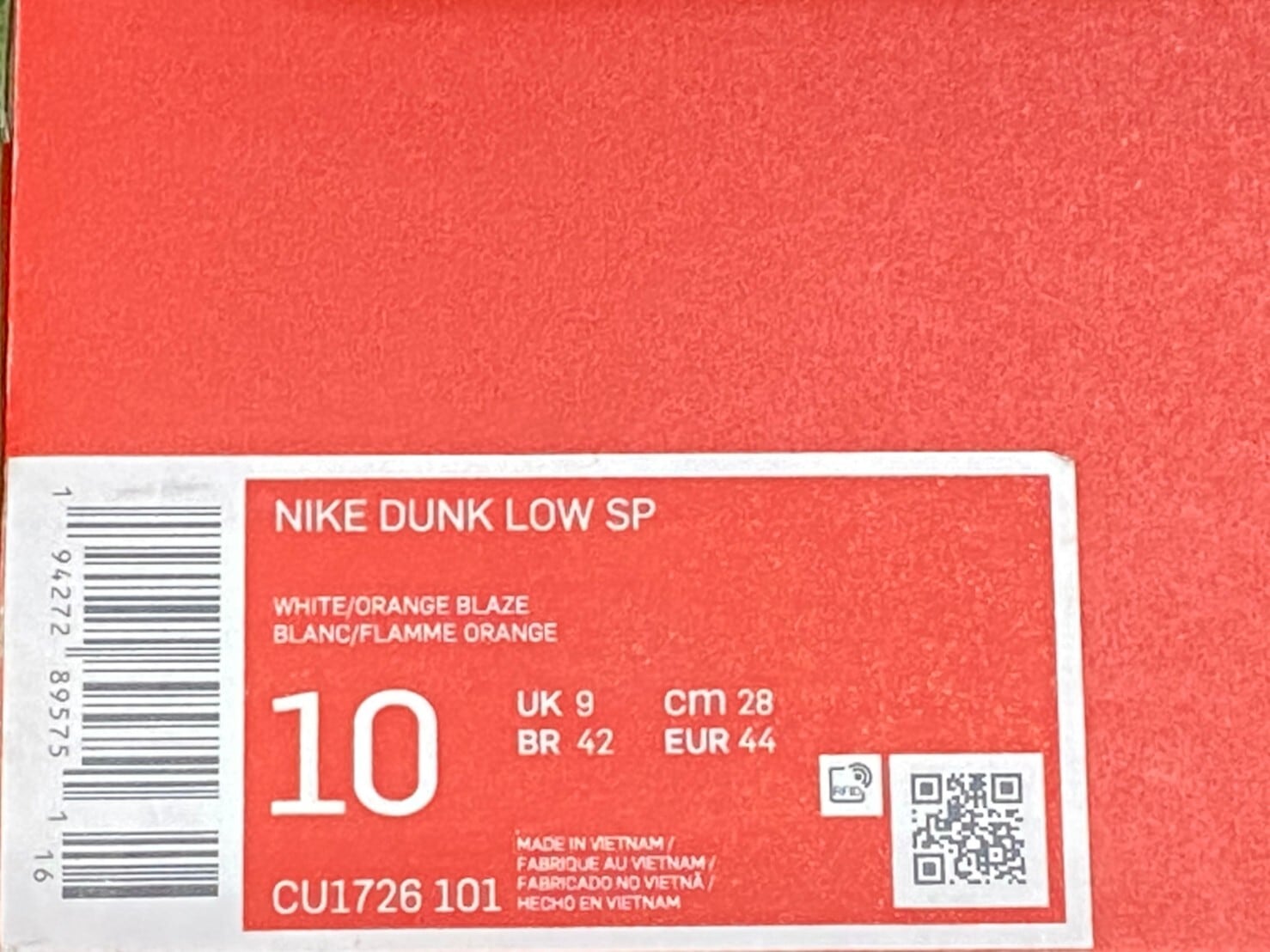 NIKE DUNK LOW SP SYRACUSE CU1728-101 28㎝ 85059 | BRAND BUYERS OSAKA