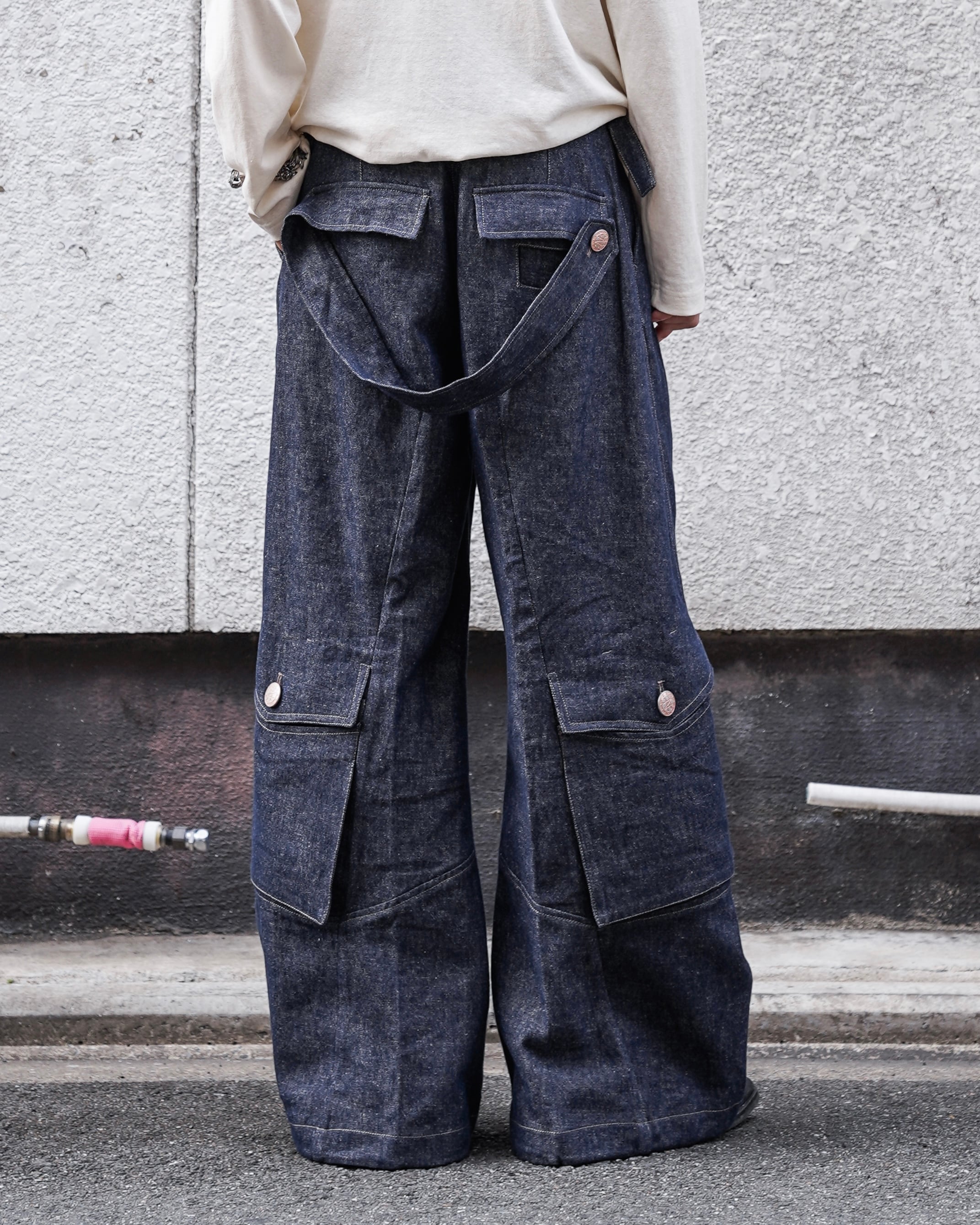 NULLUS SS26 Backshift Cargo Denim | hypeofficial