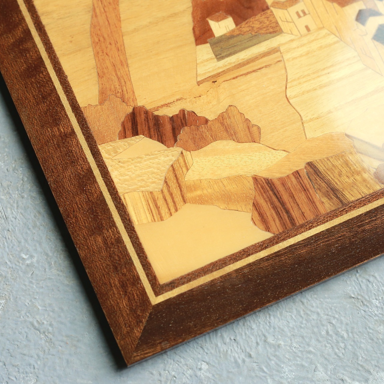 象嵌細工 木象嵌 壁掛け ヴィンテージ｜木の温もりと精巧な職人技が光るウォールデコ