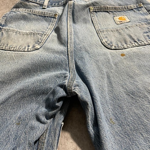USA製 デニム ダブルニー Carhartt B07 DNM 38×34 詳細写真18