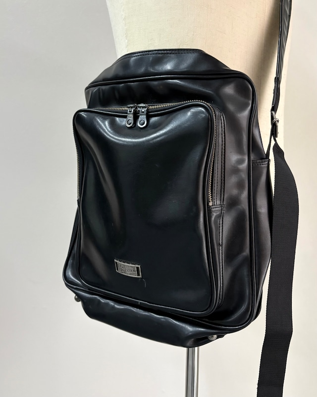 【Jean paul gaultier homme】square leather shoulder bag