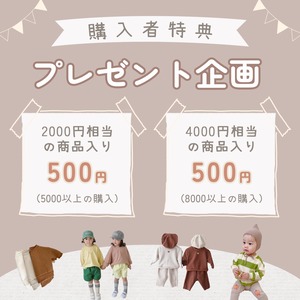 【期間限定】選べるプレゼント企画