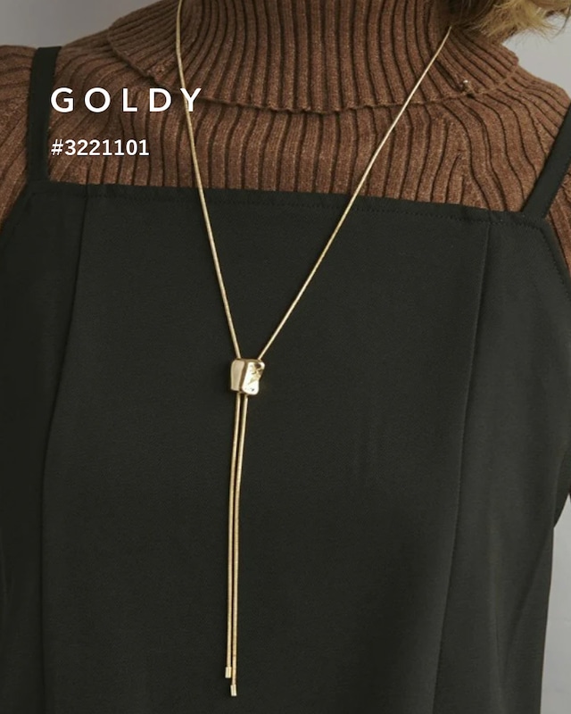 【全品送料無料】GOLDY/ゴールディ/ループ タイイング メタル ネックレス /3221101
