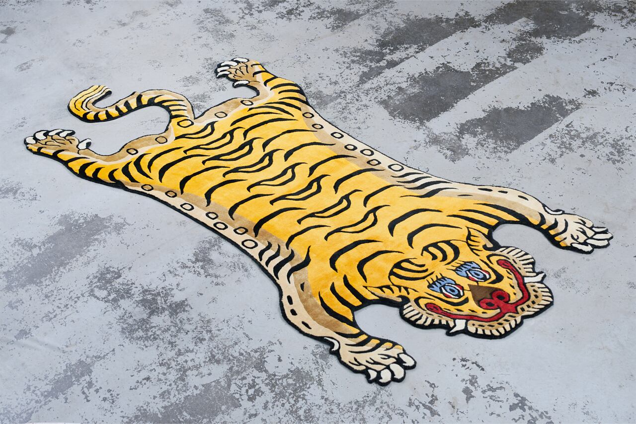 Tibetan Tiger Rug 《Lサイズ•シルク190》チベタンタイガーラグ