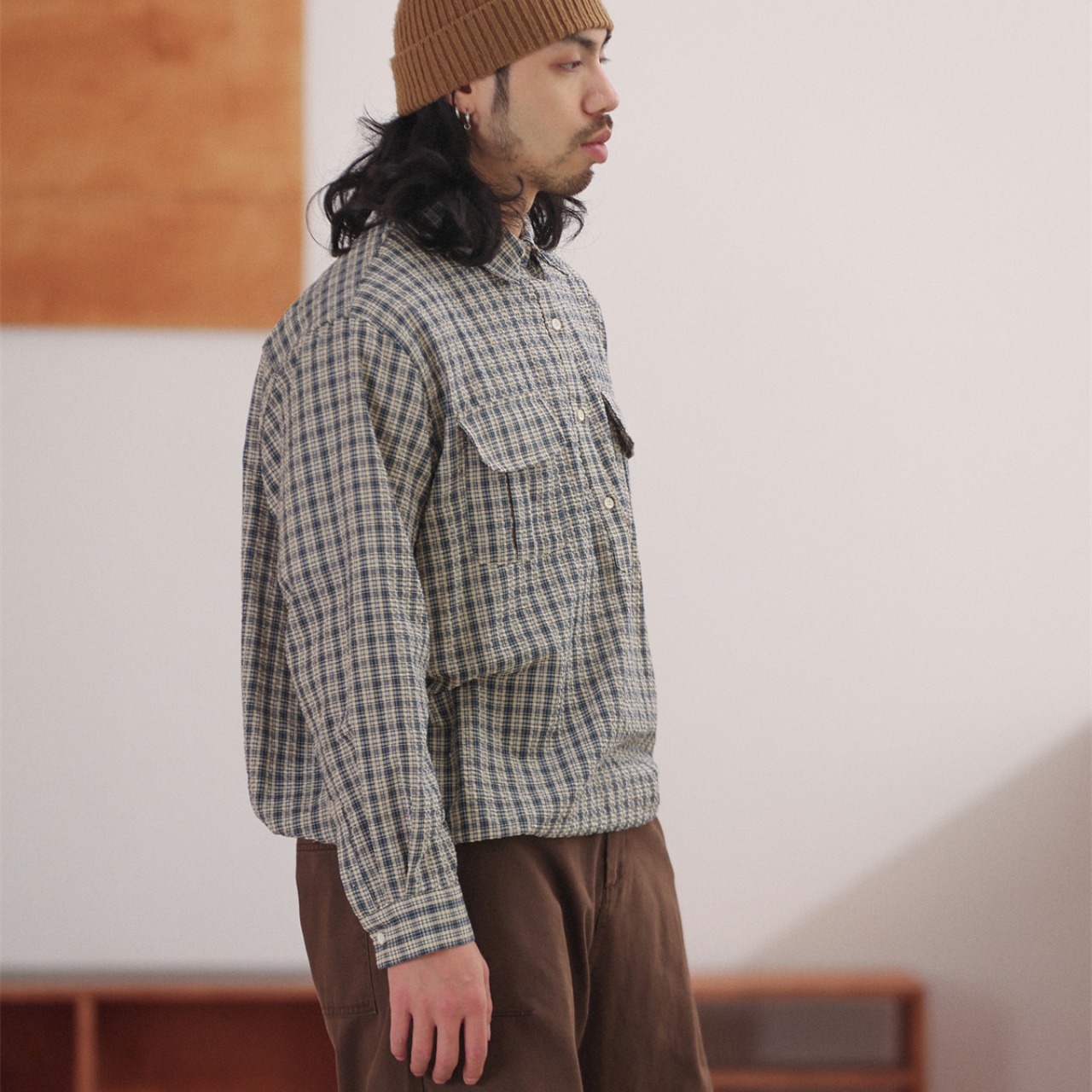 グローヴァル・ドローコードチェックシャツ A2065 - 8