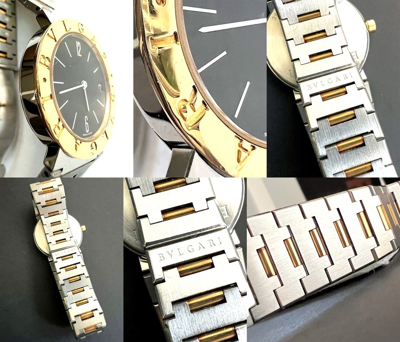 BVLGARI ブルガリブルガリ K18 YG 750 ブラック BB33SGD 時計 メンズ