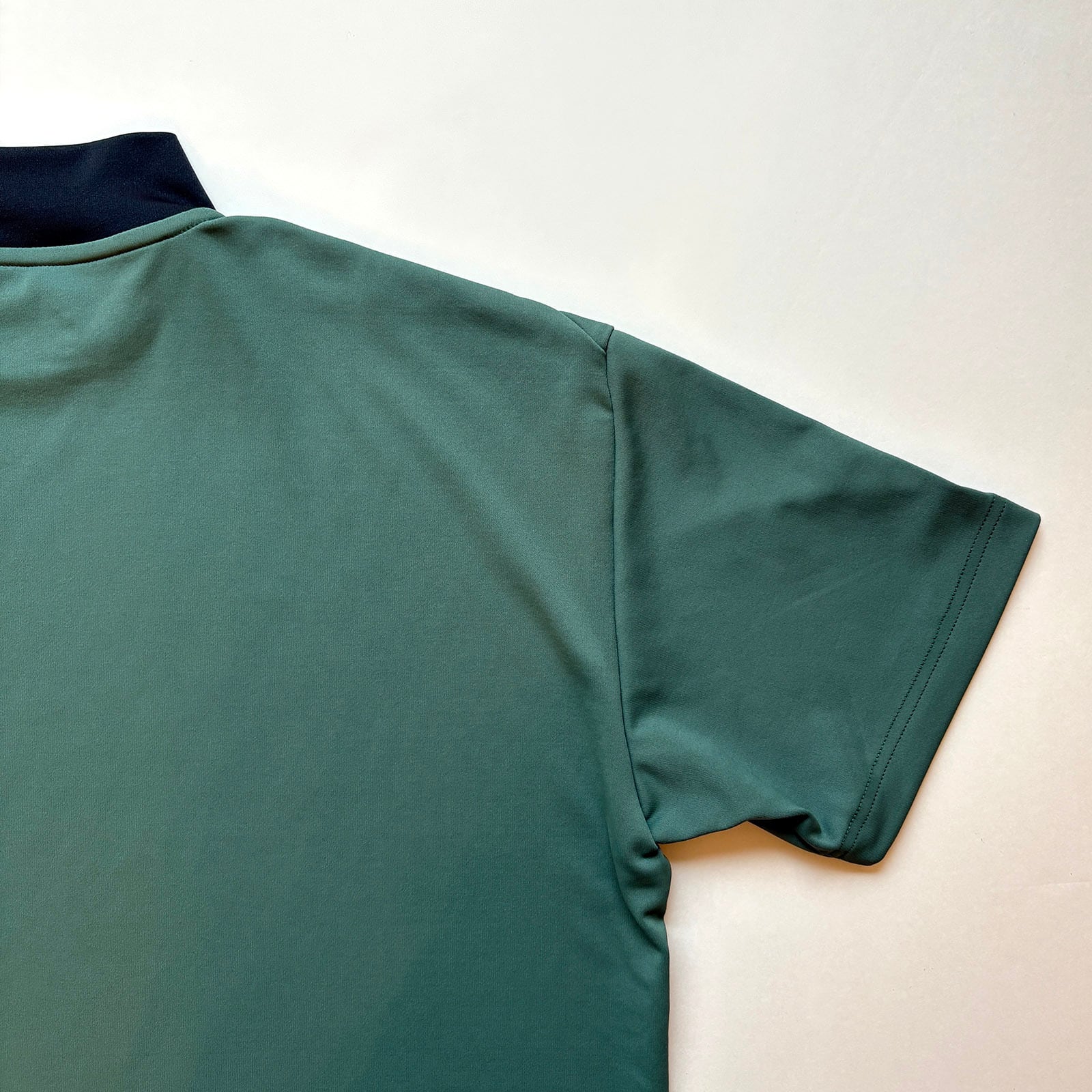 LOGO PRINT MOCK NECK SHIRT - GREEN / BLACK - | 8G SHOOT WEBSTORE