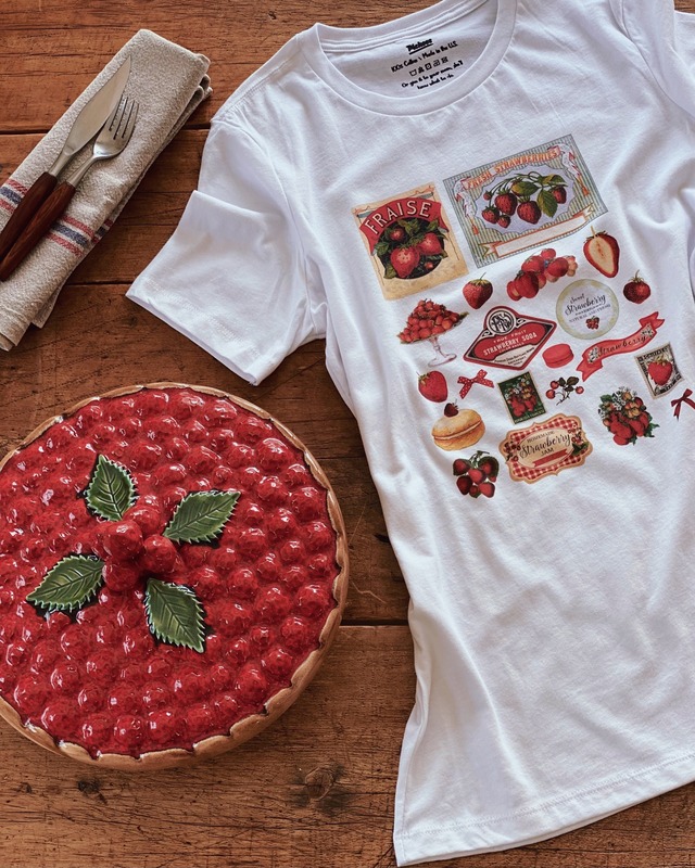 Vintage Strawberry Print TーShirt / ヴィンテージ ストロベリー プリント Tシャツ