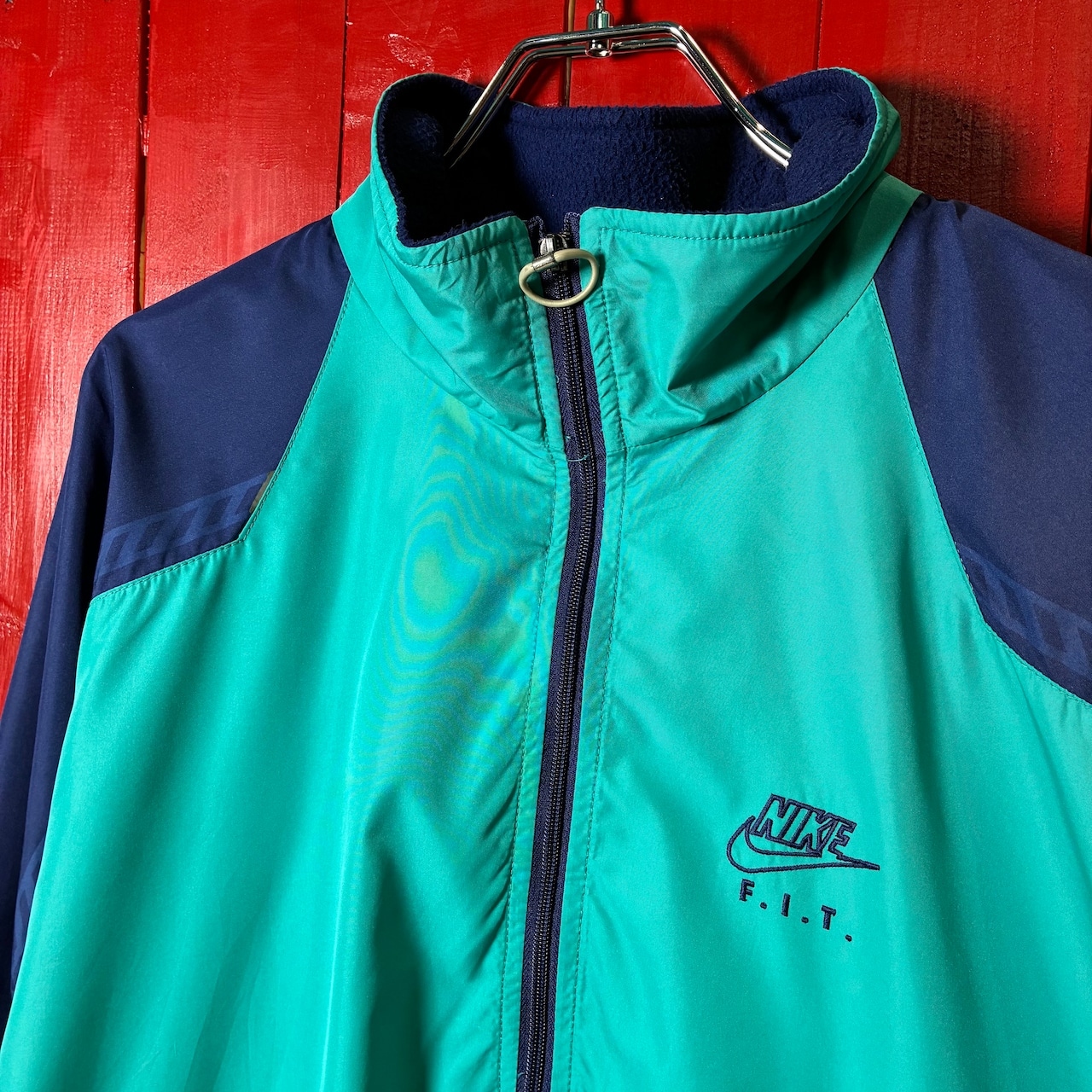 00s NIKE ナイロンジャケット ドローコード ツートンカラー ナイキ