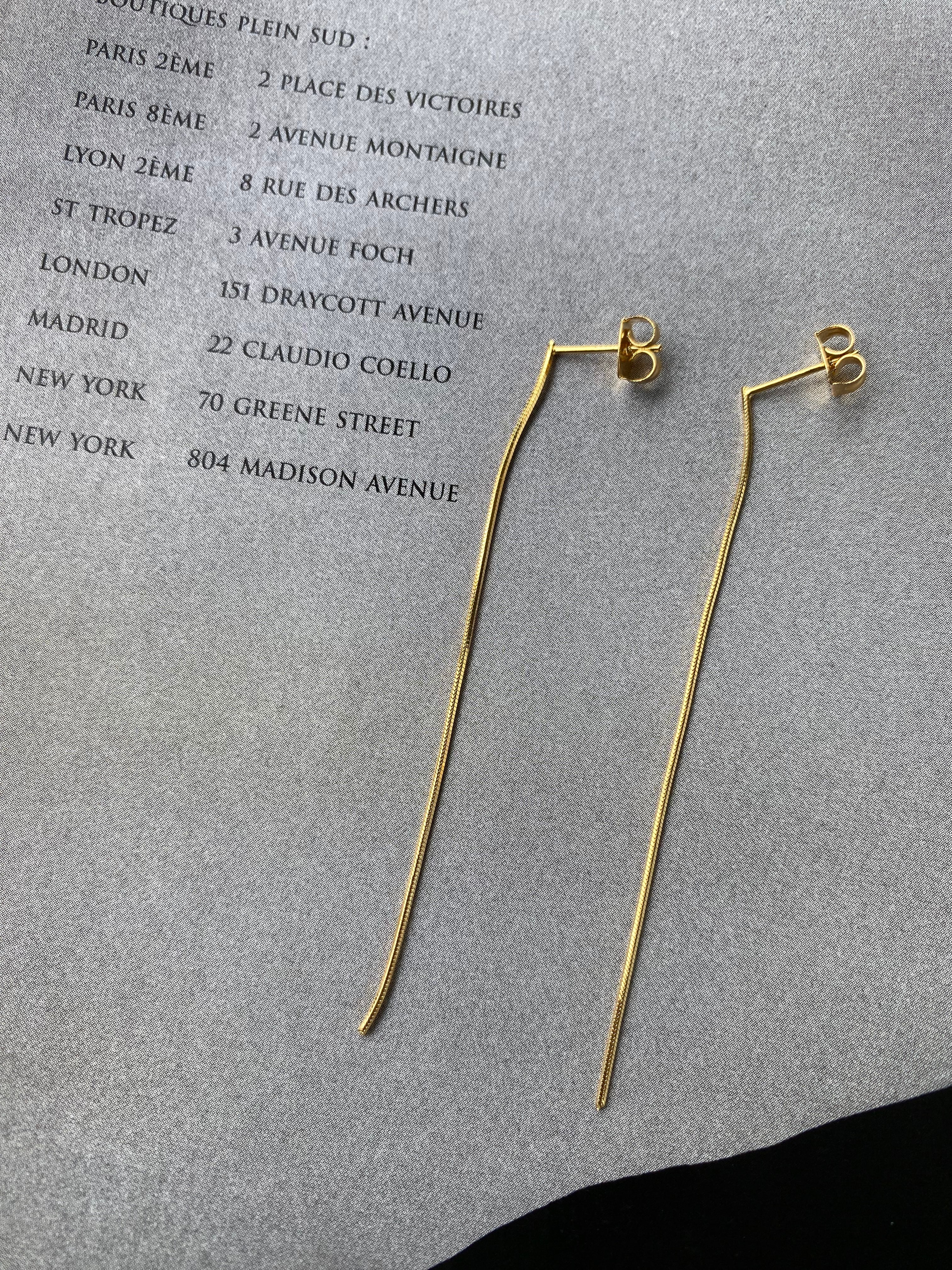 18KGF Long Pierce ◇ PG25005