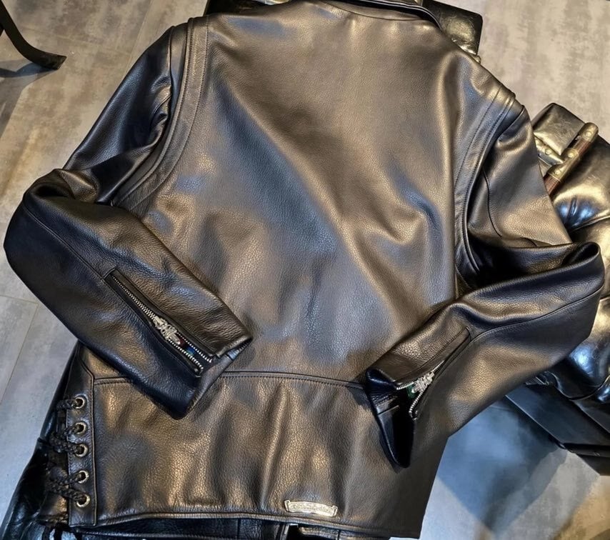 CHROME HEARTS クロムハーツ JJ Dean HERMES Leather Jacket レザー