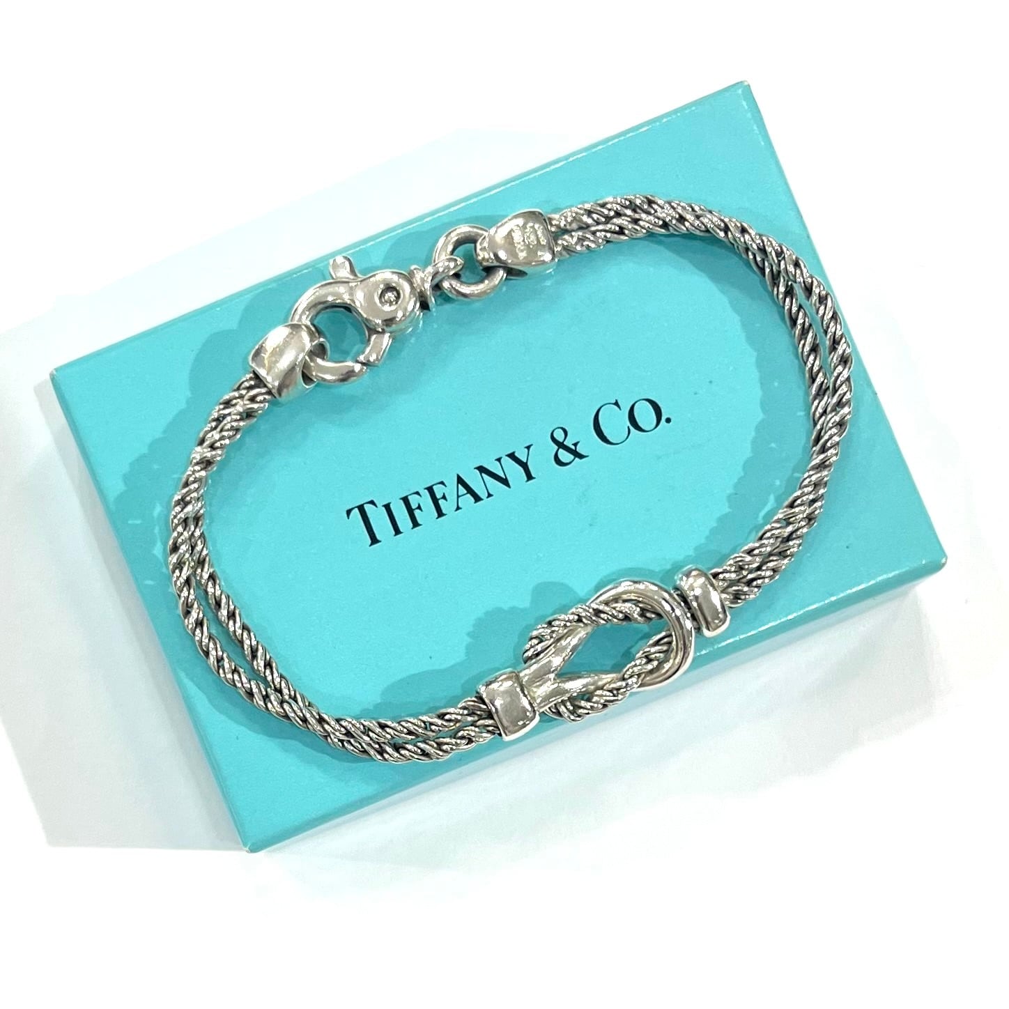 希少【TIFFANY&CO.】 2647 ティファニー アンドコーダブルロープ
