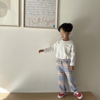 起毛チェックパンツ