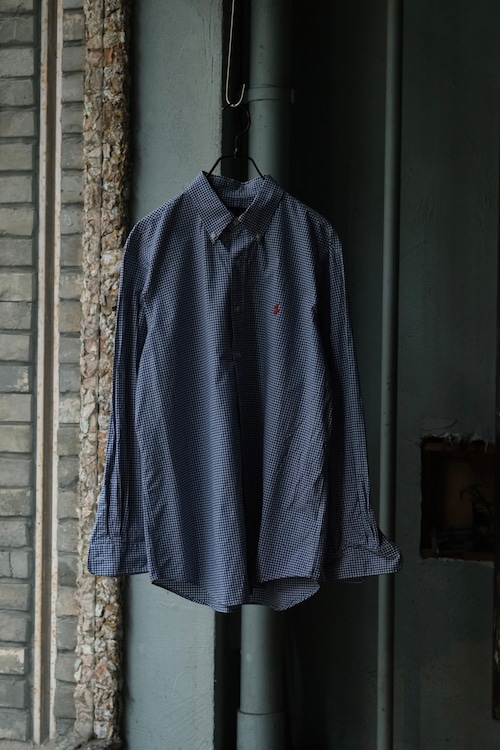 Utah/"RALPH LAUREN" B.D check shirt/Blue×White