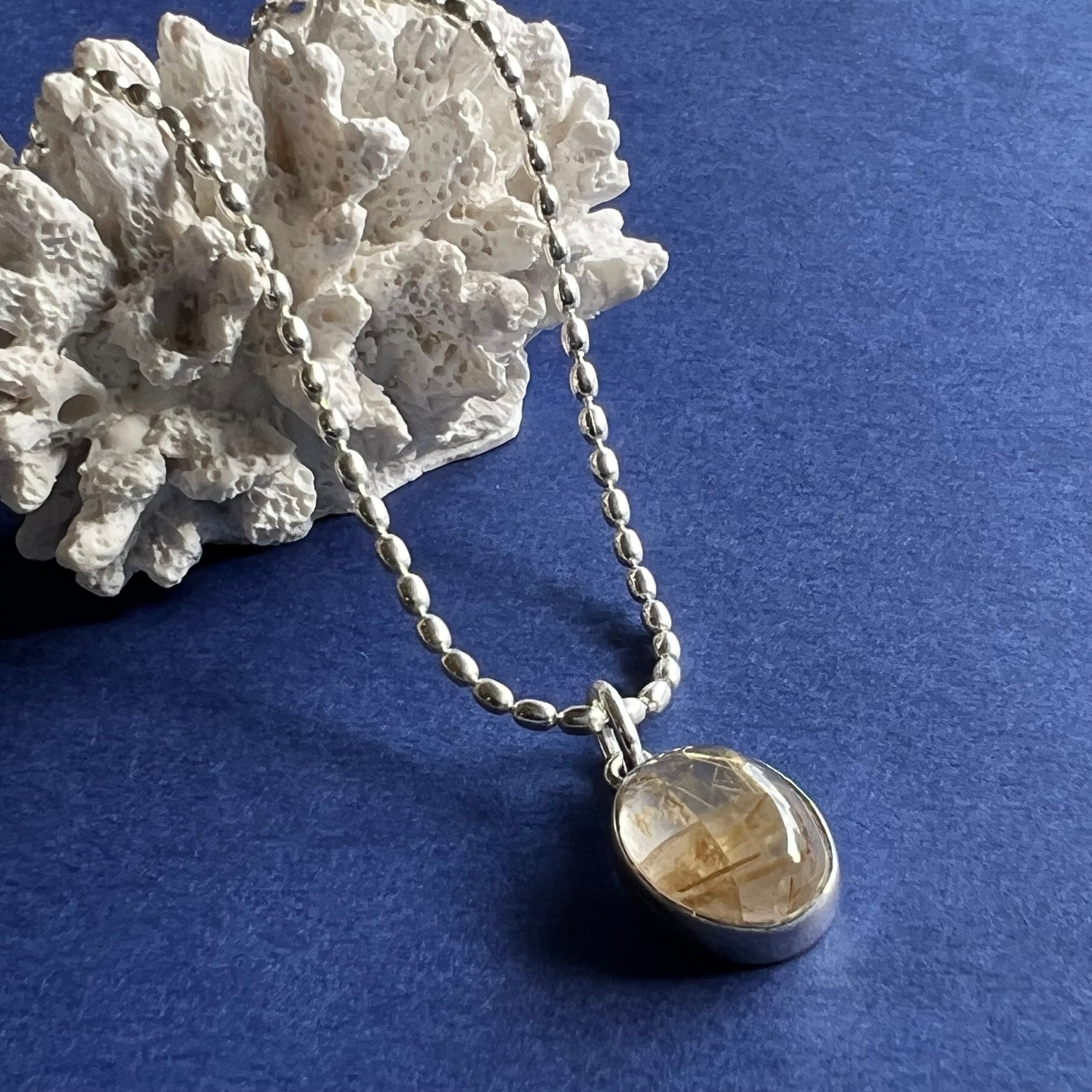 ゴールデンルチル クォーツネックレス | 【公式通販】鎌倉のシルバー  