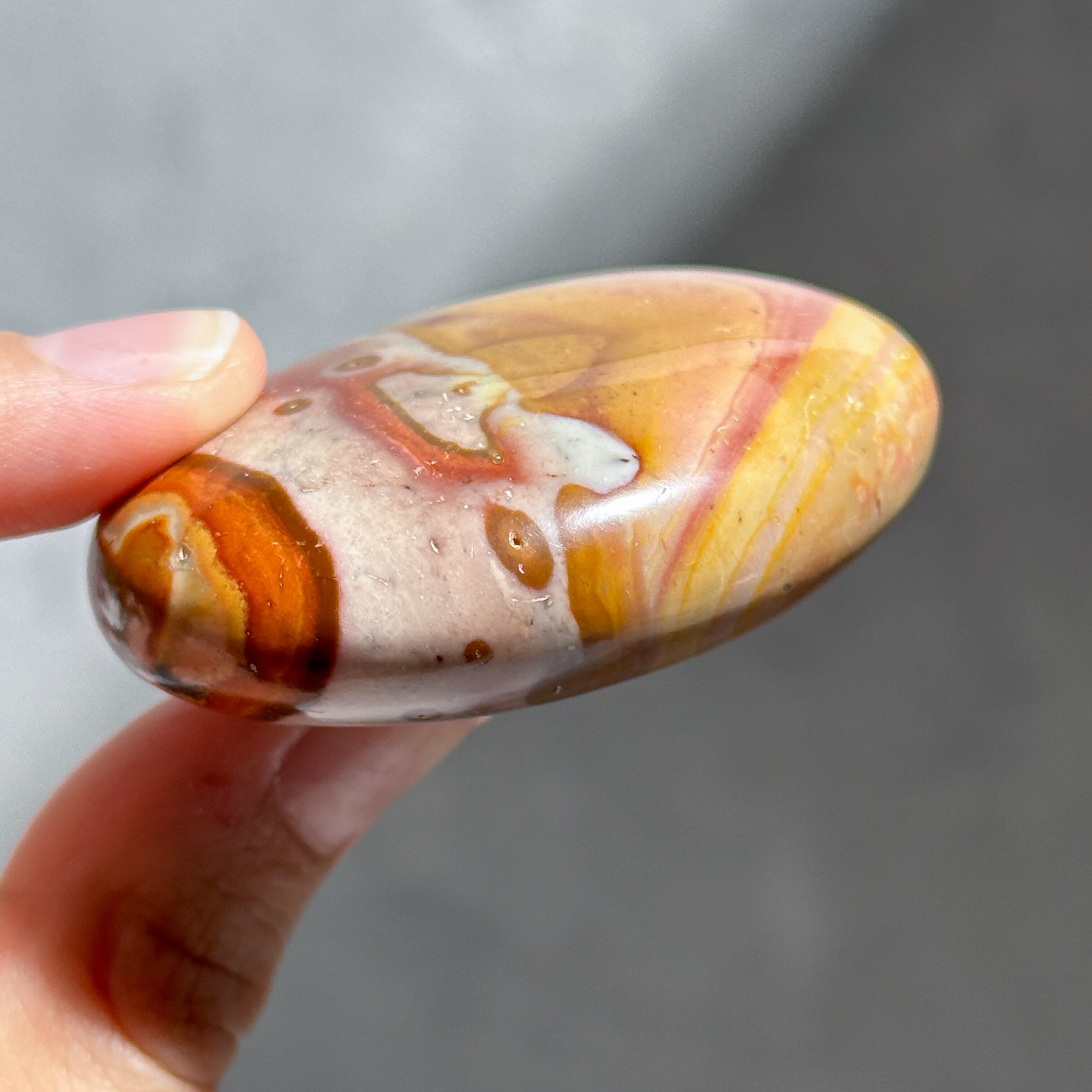 ポリクロームジャスパー パームストーン03◇ Polychrome Jasper palm