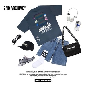 2ND014 2NDARCHIVE Tシャツ 韓国ファッション オーバーサイズ ユニセックス