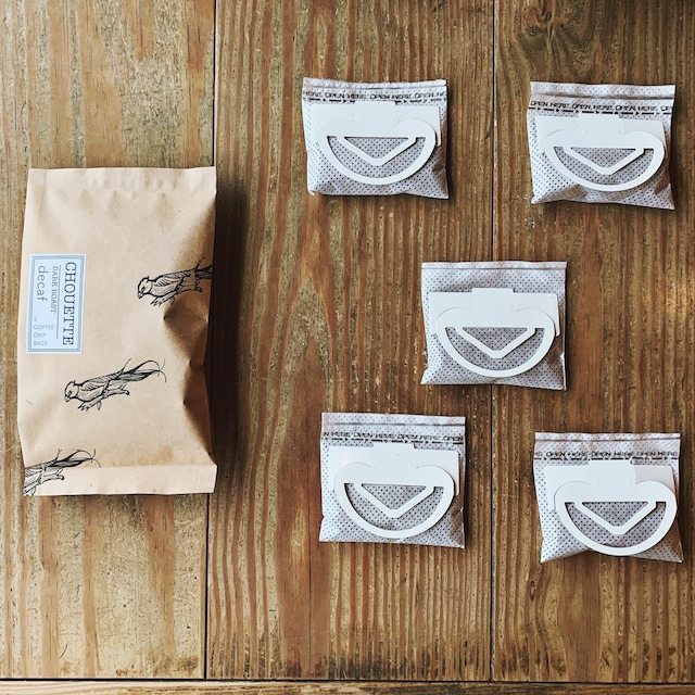 5 simple packaging COFFEE DRIP BAGS [ decaf CHOUETTE]