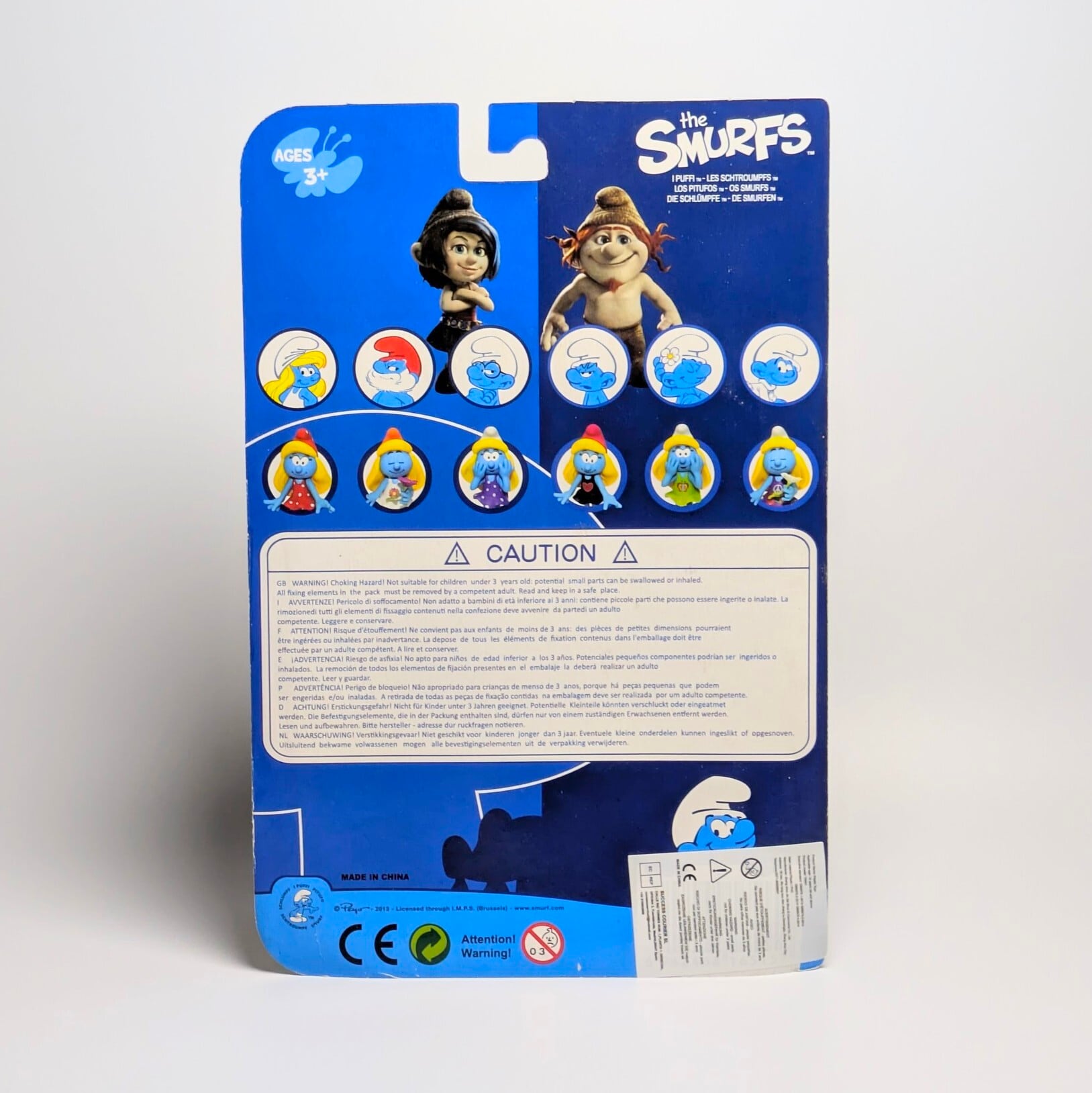 ☆ VINTAGE DEADSTOCK 2013 ☆【 SMURF ( スマーフ ) 】 the SMURF Large Figure Collection 『 スマーフェット / 紫ドットワンピース 』PVCフィギュア 〚アメリカン雑貨 アメトイ〛