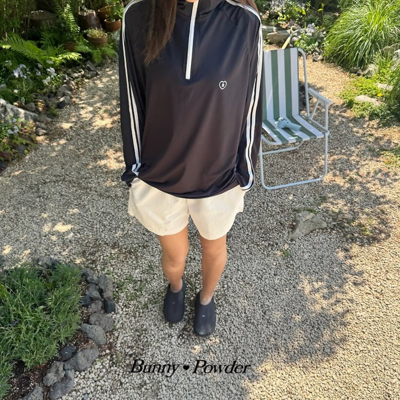 [Bunny Powder] (Feature) Track Rash Guard (L/XL) / [버니파우더] (기획)트랙레쉬가드 (L/XL)
