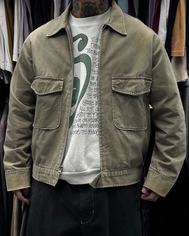 【Special!!】90’s old stussy Cotton Jacket “白タグ” 【高円寺本店】