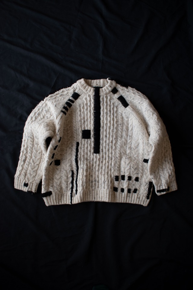 Moderate original hand stitched reworked sweater