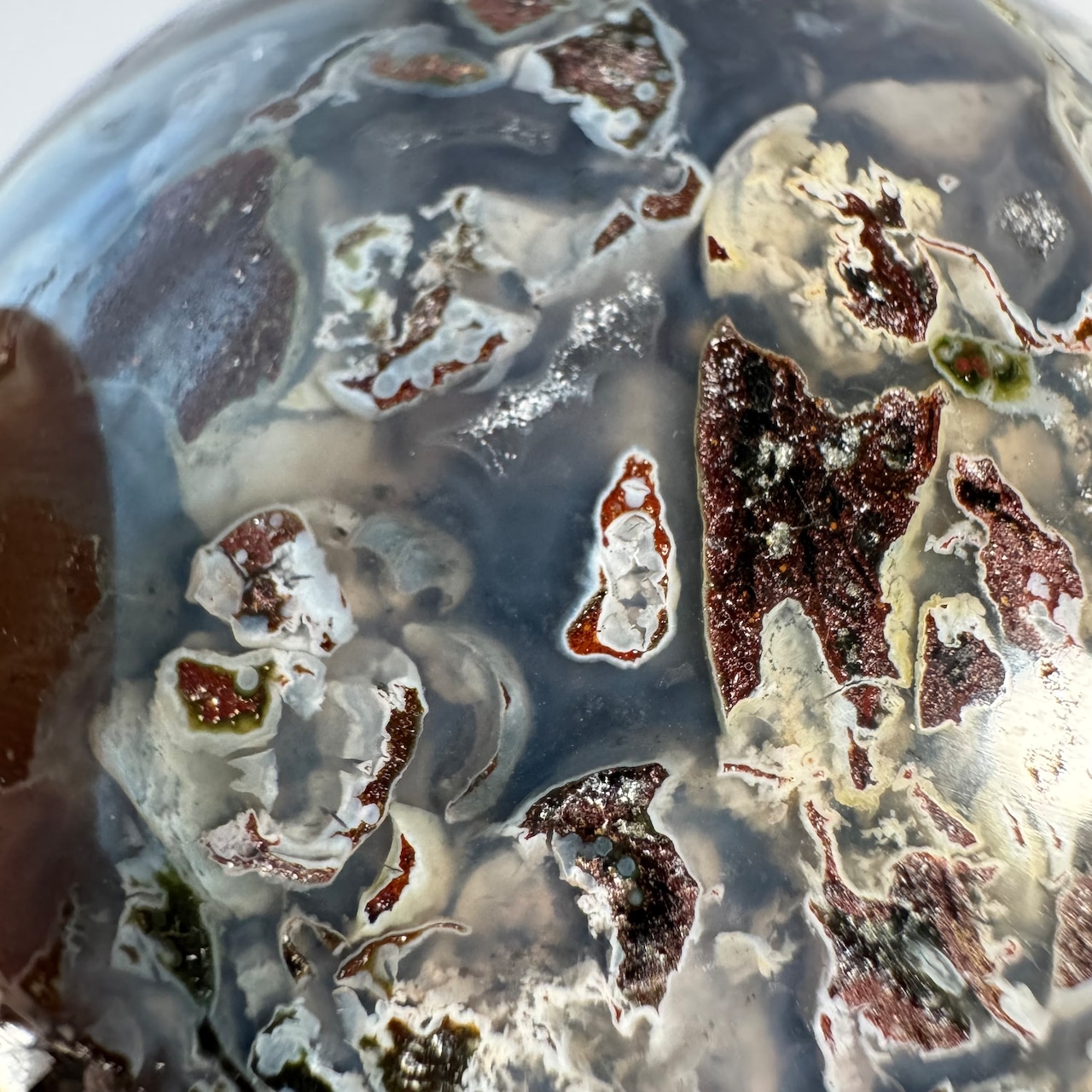 オーシャンジャスパー*スフィア*250802*天然石*置き物*インテリアストーン