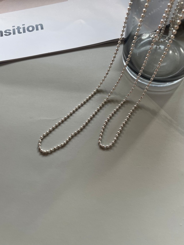【セット】mini ball chain necklace