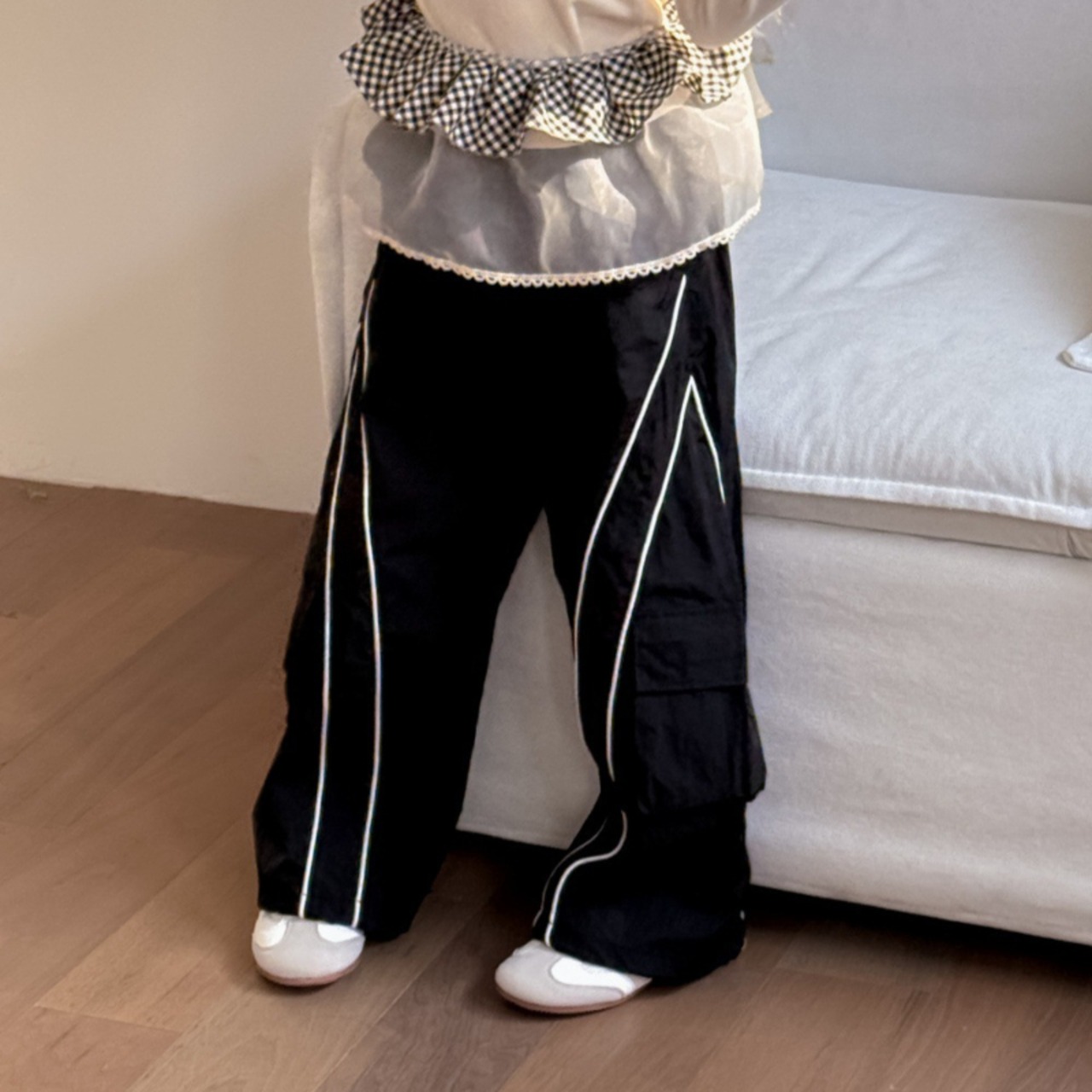 夏アートラインカジュアルパンツ