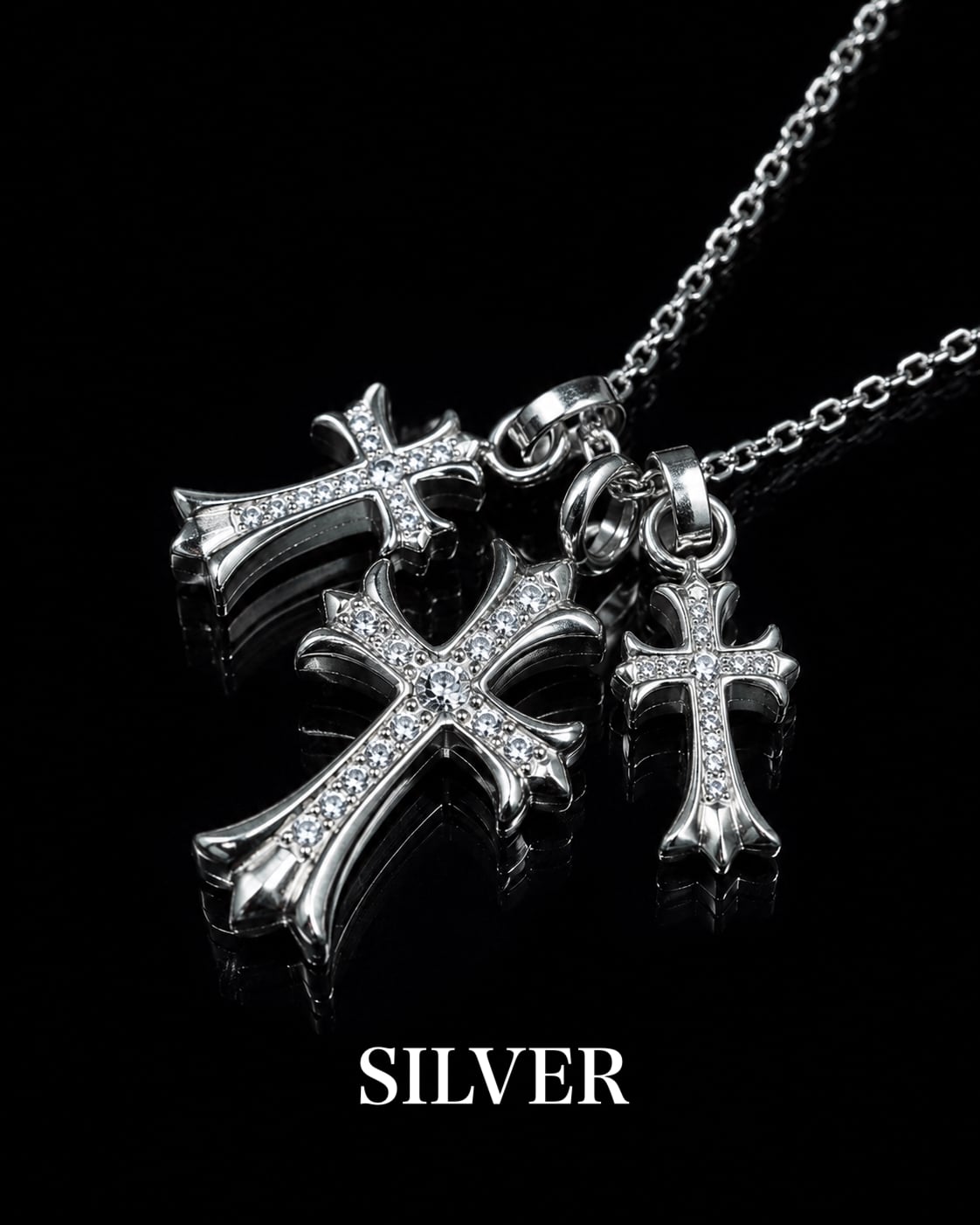 Premium Triple Cross Necklace【BLJ-26001】 | BELINDA OFFICIAL