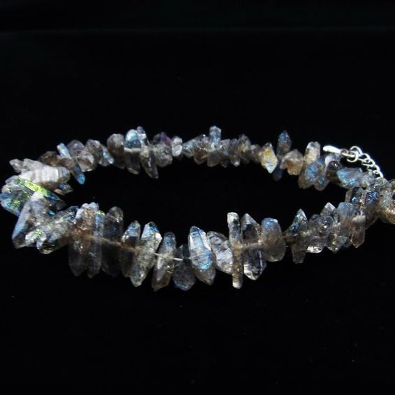 オイルインクォーツ ブレスレット 石油入り水晶 ブレス 一点物 おまかせ便 111-33524