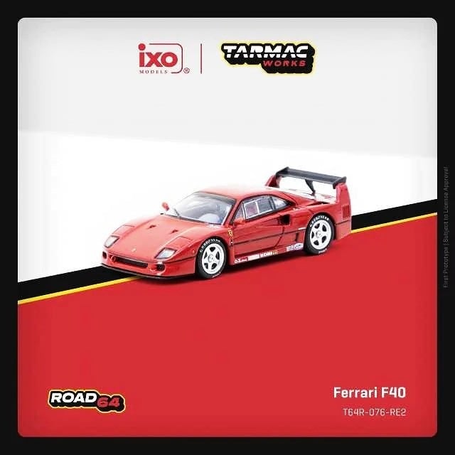 Tarmac Works 1/64 Ferrari F40 Red T64R-076-RE2