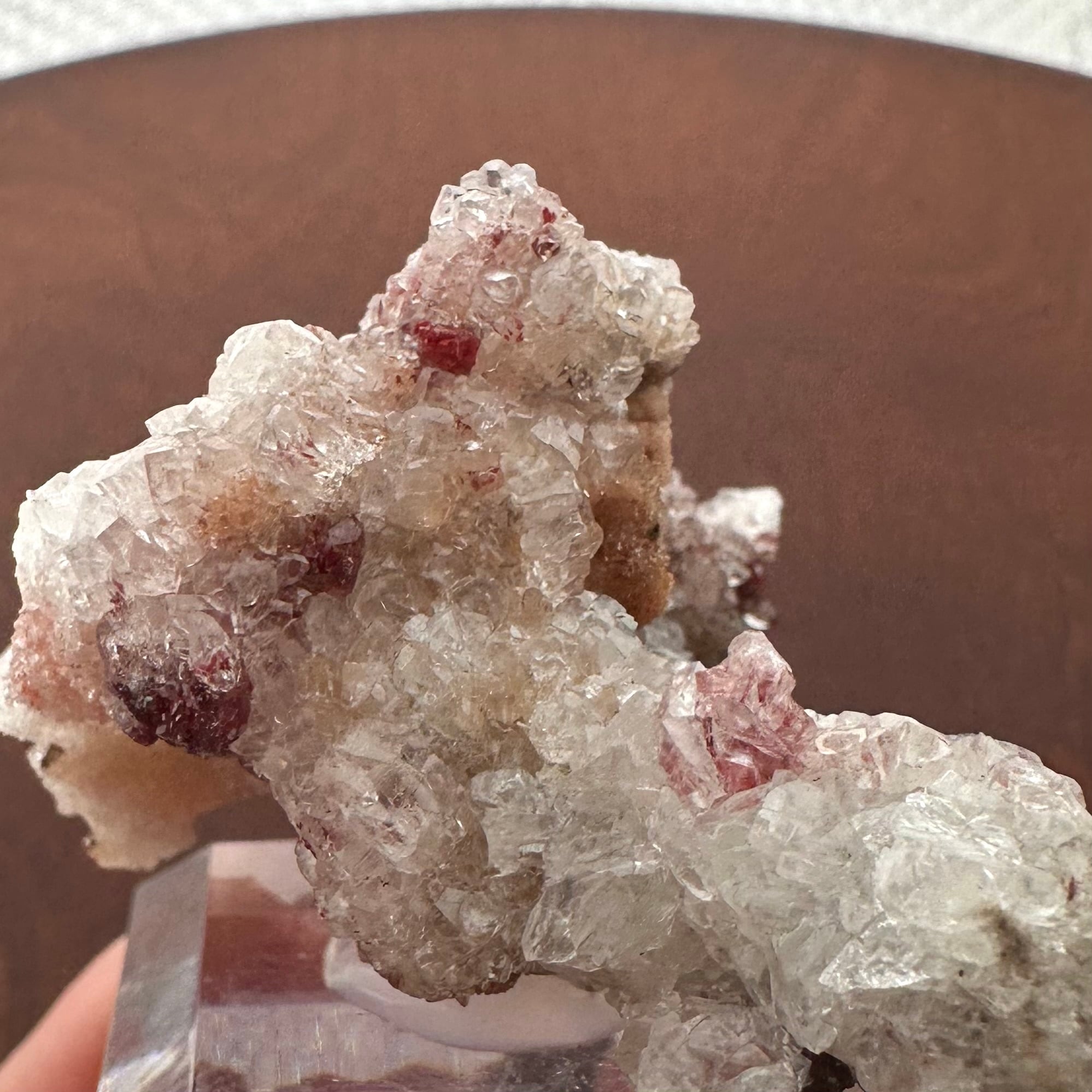 シナバー / カルサイト / クォーツ【Cinnabar in Calcite & Quartz